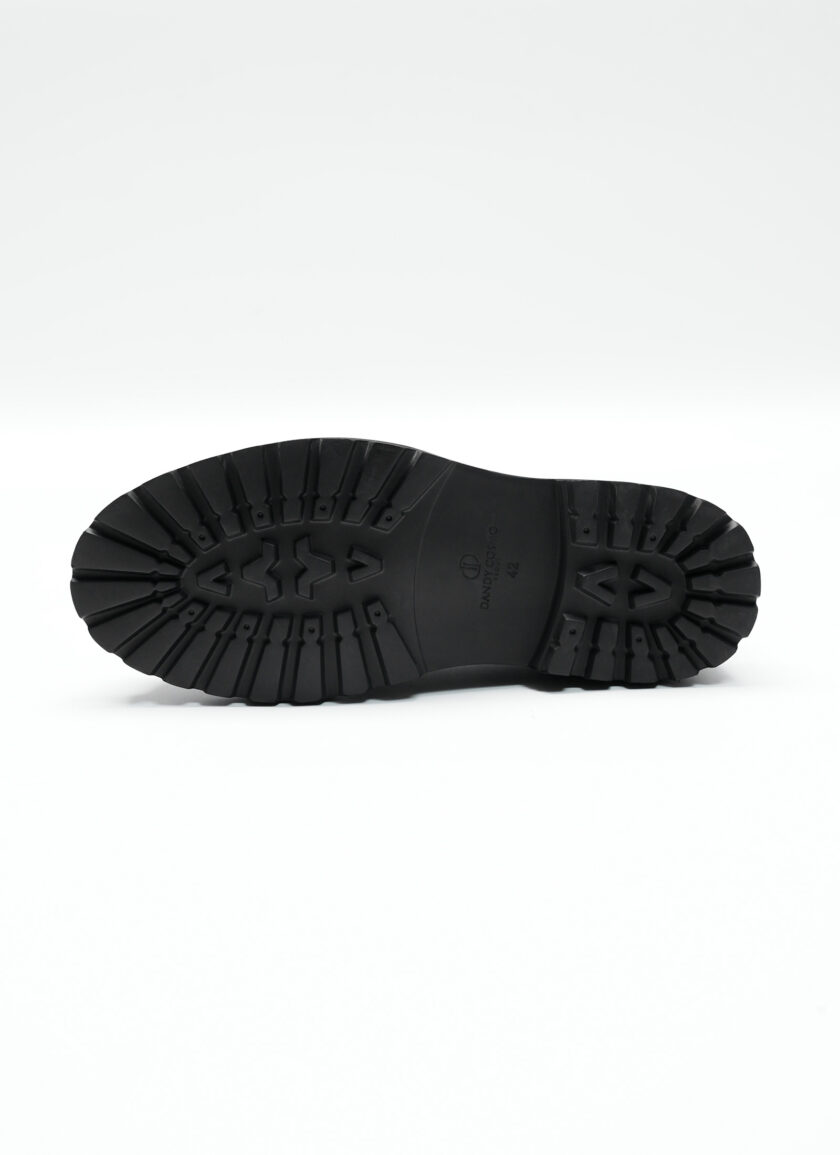 REAL LEATHER SHOES PLAIN BLACK - Image 5